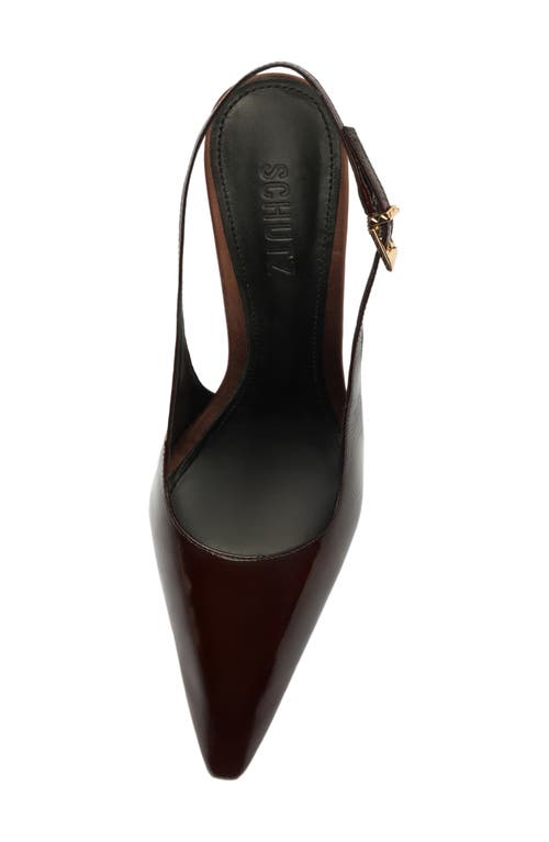 Schutz Leona Slingback Pump In Burgundy