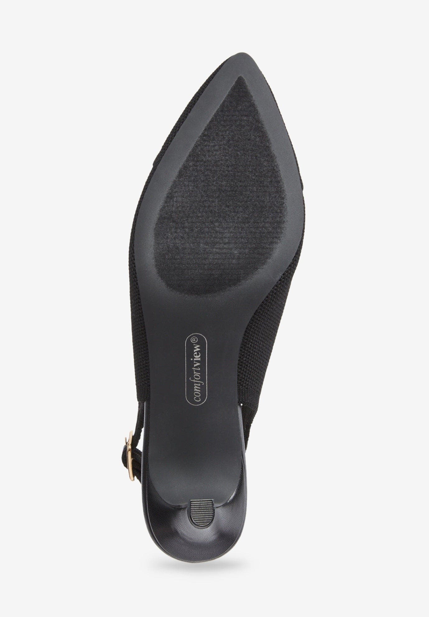 Comfortview The Karoline Sling Back, Alternate, color, Black