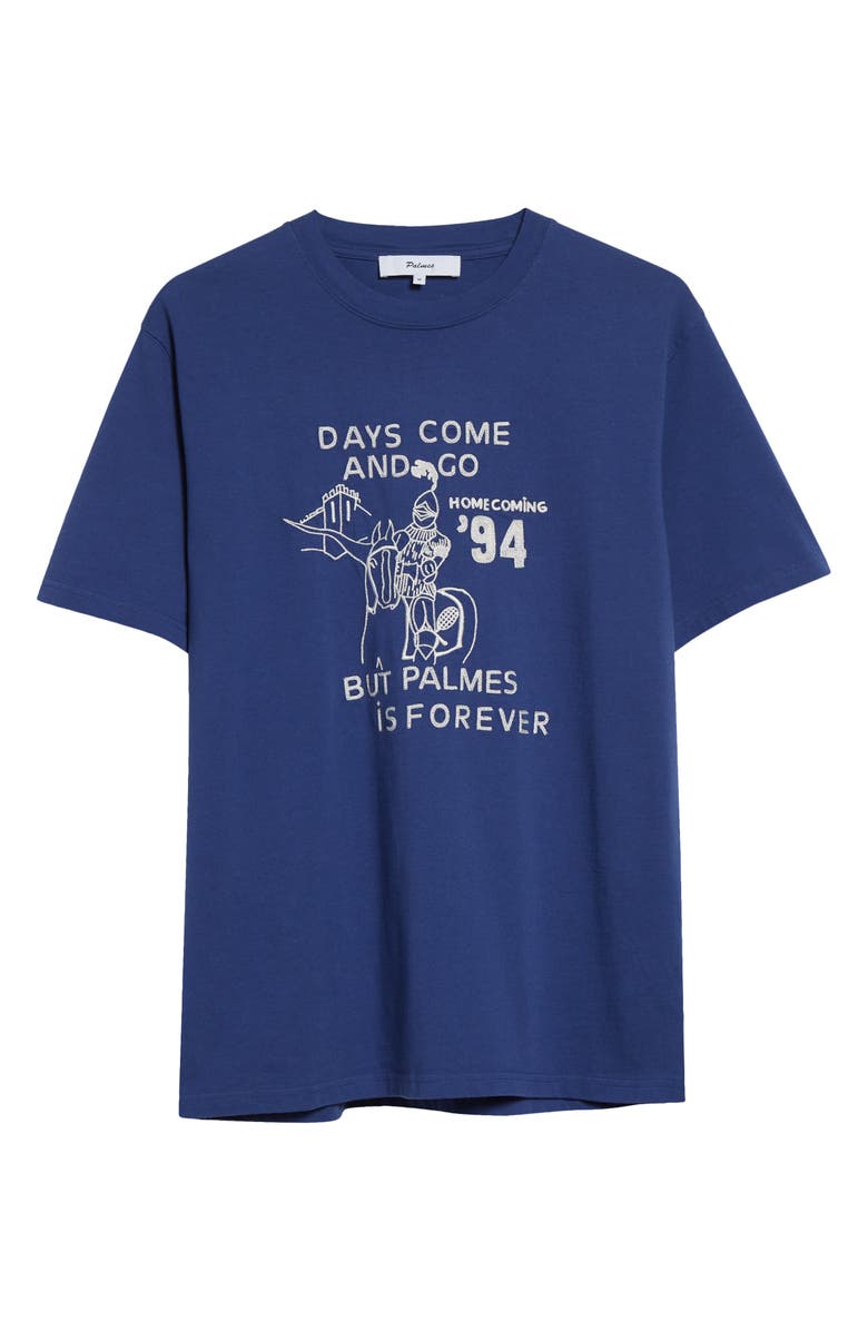 PALMES Forever Embroidered T-Shirt, Alternate, color, Blue