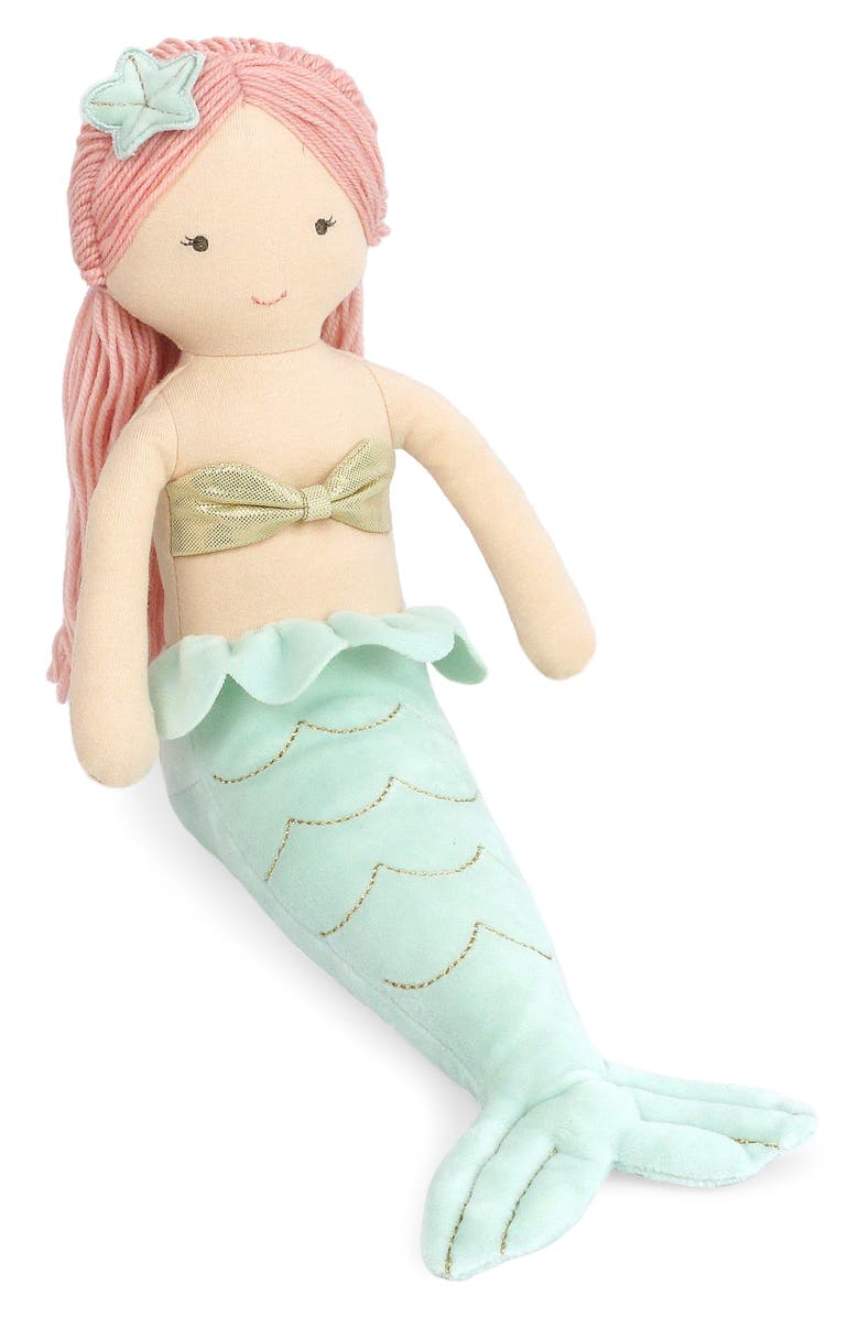 MON AMI Kaia Mermaid Plush Toy, Main, color, Blue