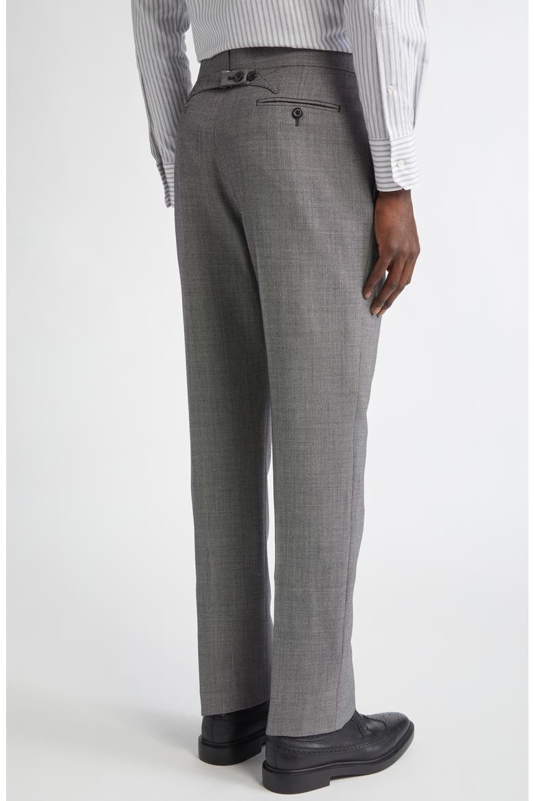 Fit 1 Super 120s Wool Backstrap Pants, Alternate, color, BLACK/ WHITE