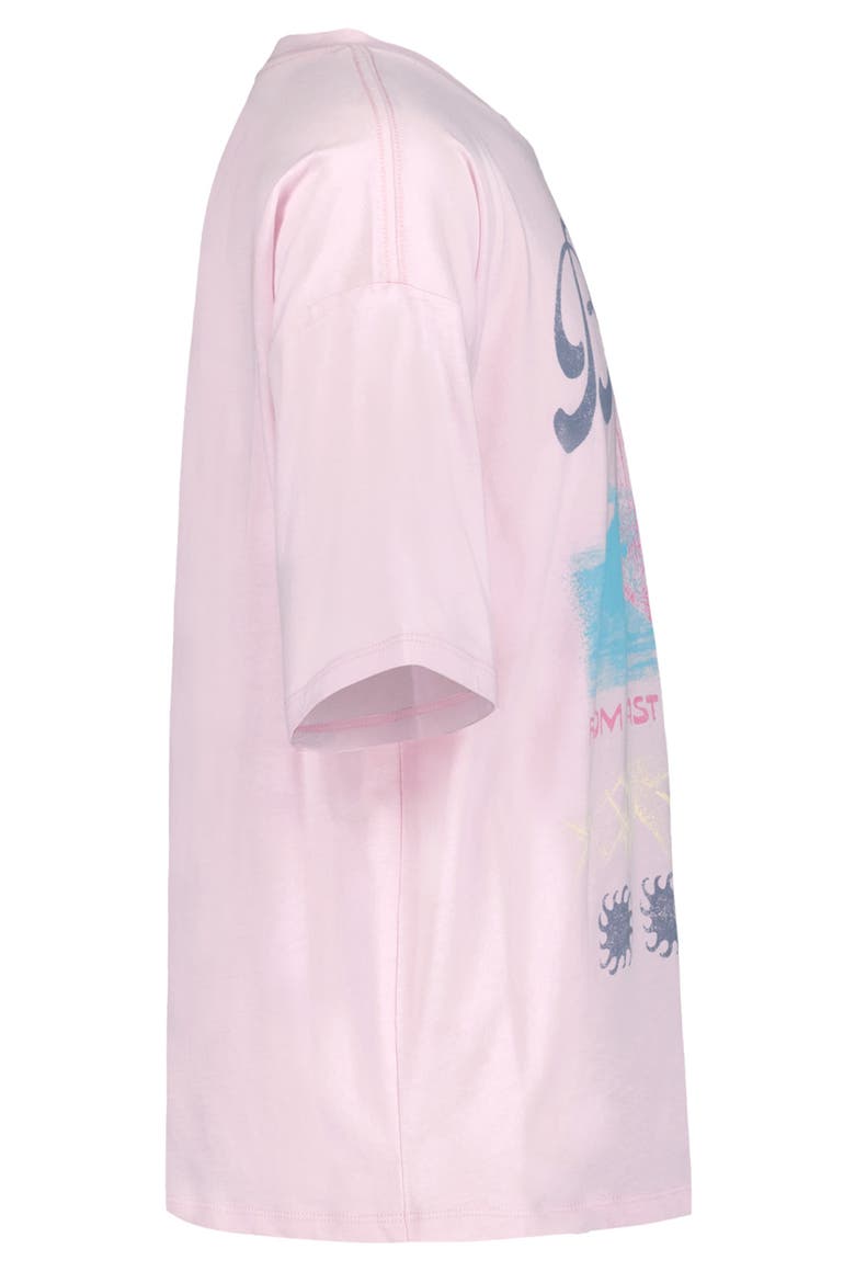 Kids' Coastal Oversize Cotton Graphic T-Shirt, Alternate, color, LILAC SNOW