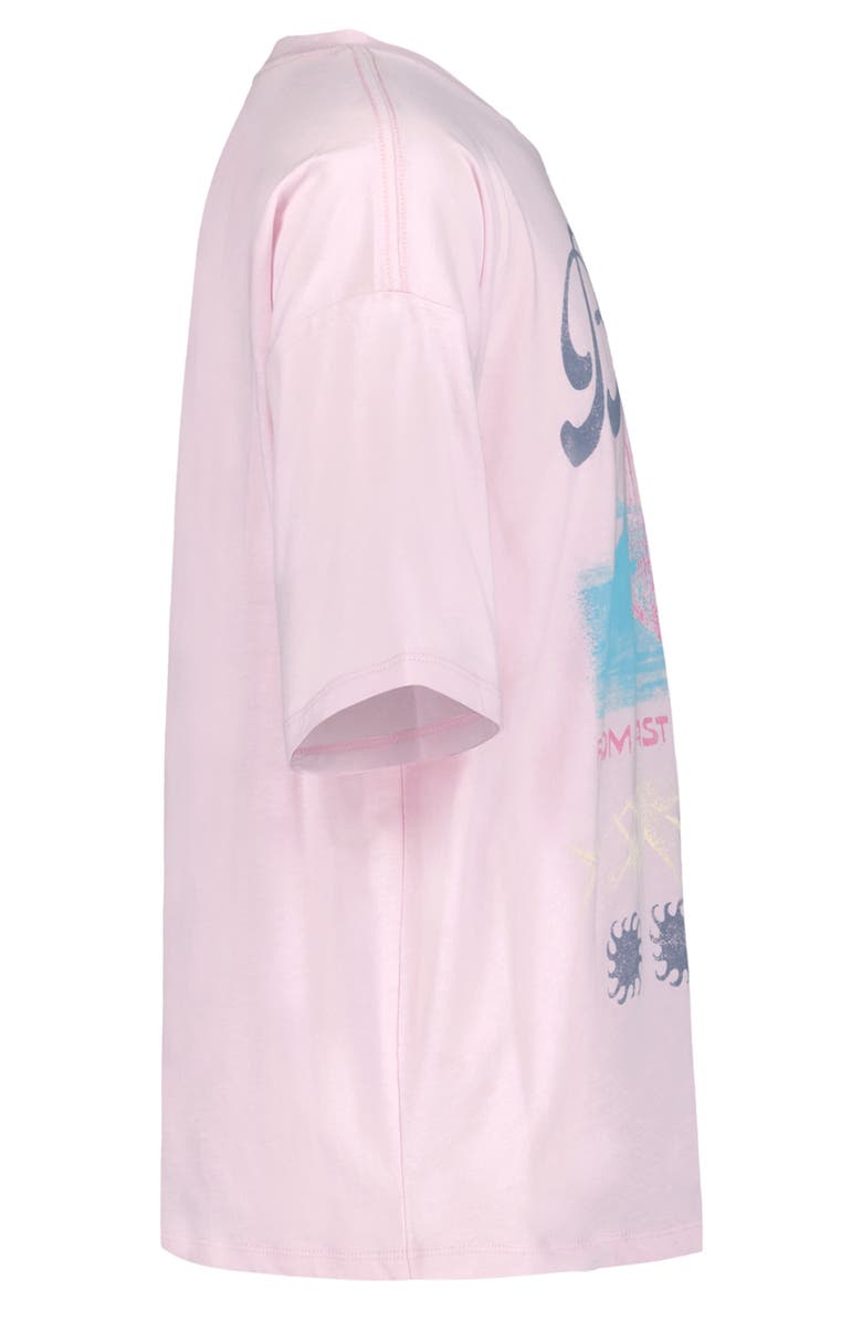 Billabong Kids' Coastal Oversize Cotton Graphic T-Shirt, Alternate, color, Lilac Snow