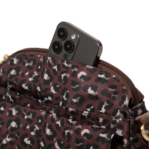 Baggallini Coastal Flip Lock Crossbody Bag In Brown