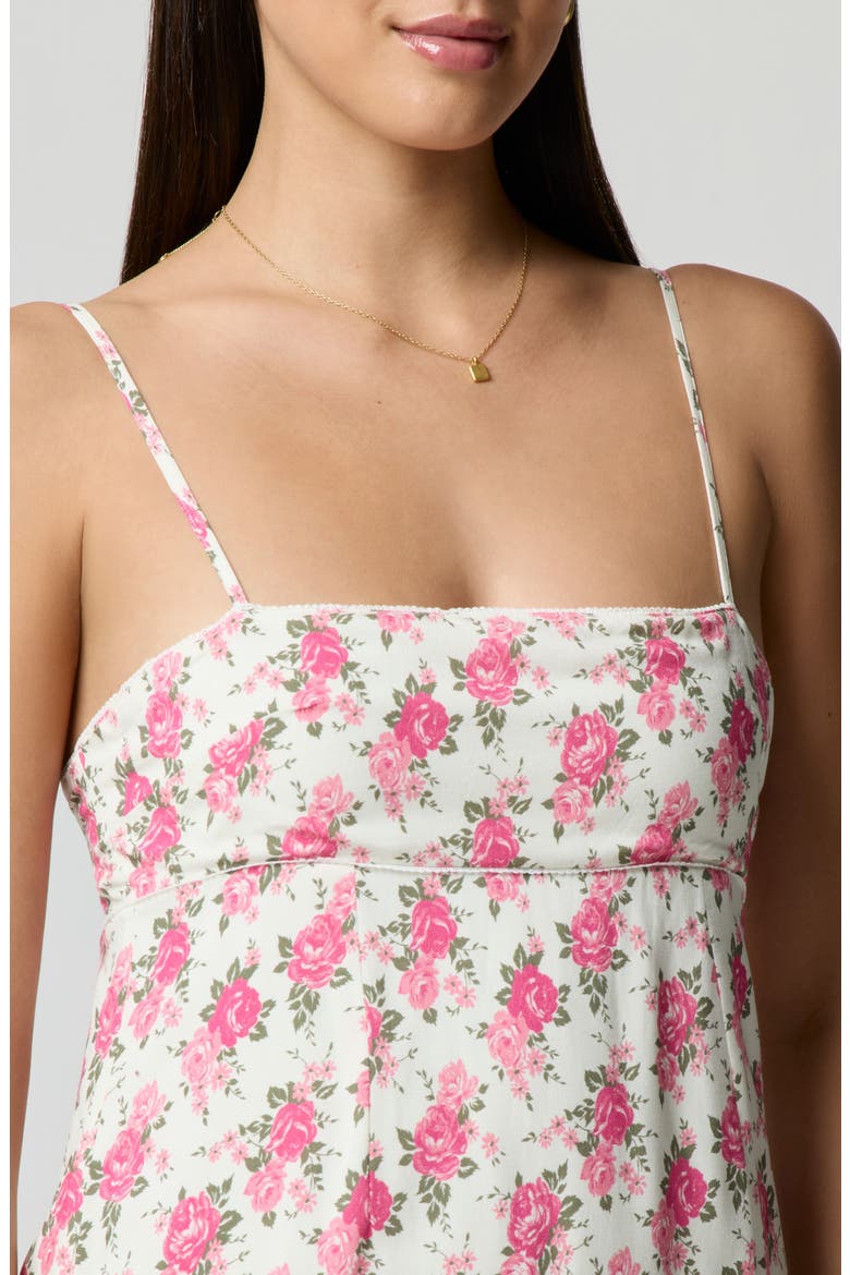 Floral Square Neck Mini Sundress, Alternate, color, VINTAGE FLORAL