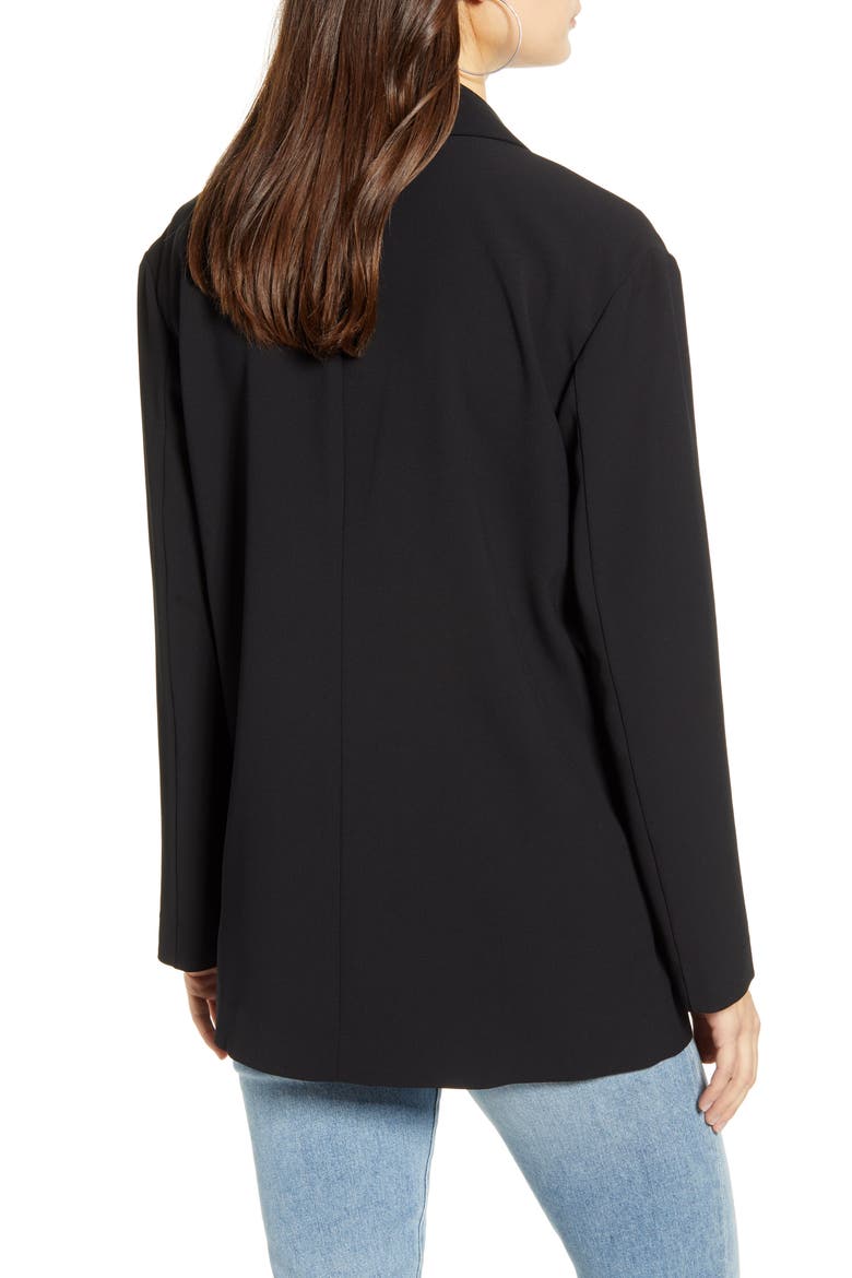 Boyfriend Blazer, Alternate, color, BLACK
