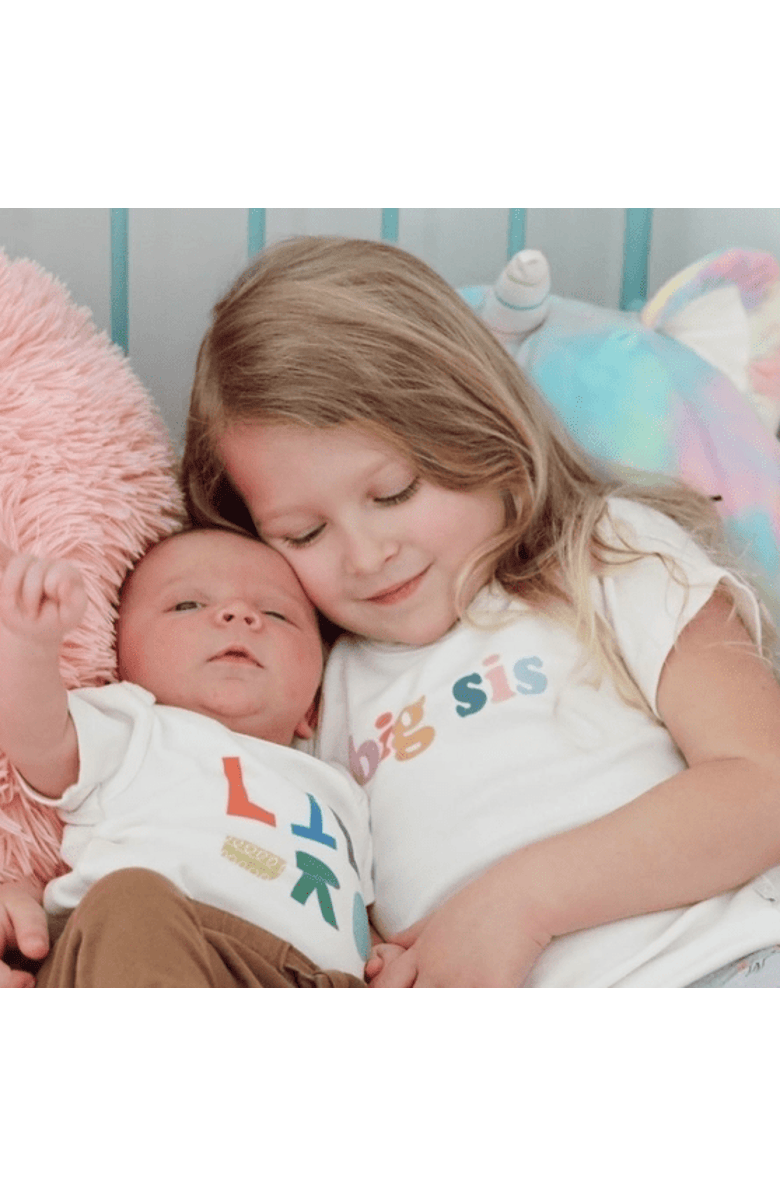 Finn + Emma Organic Graphic Tee | Big Bro, Alternate, color, Ivory