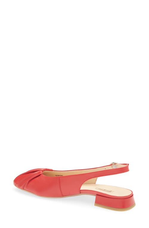Paul Green Adele Slingback Flat In Salsa Soft Nappa