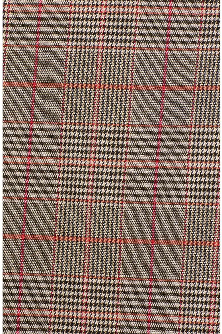 Plaid Trench Coat, Alternate, color, TAN BLACK GLEN PLAID