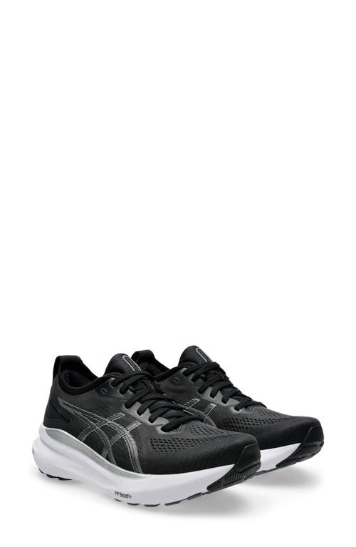 ASICS® GEL-KAYANO® 31 Running Shoe in Black/Pure Silver 