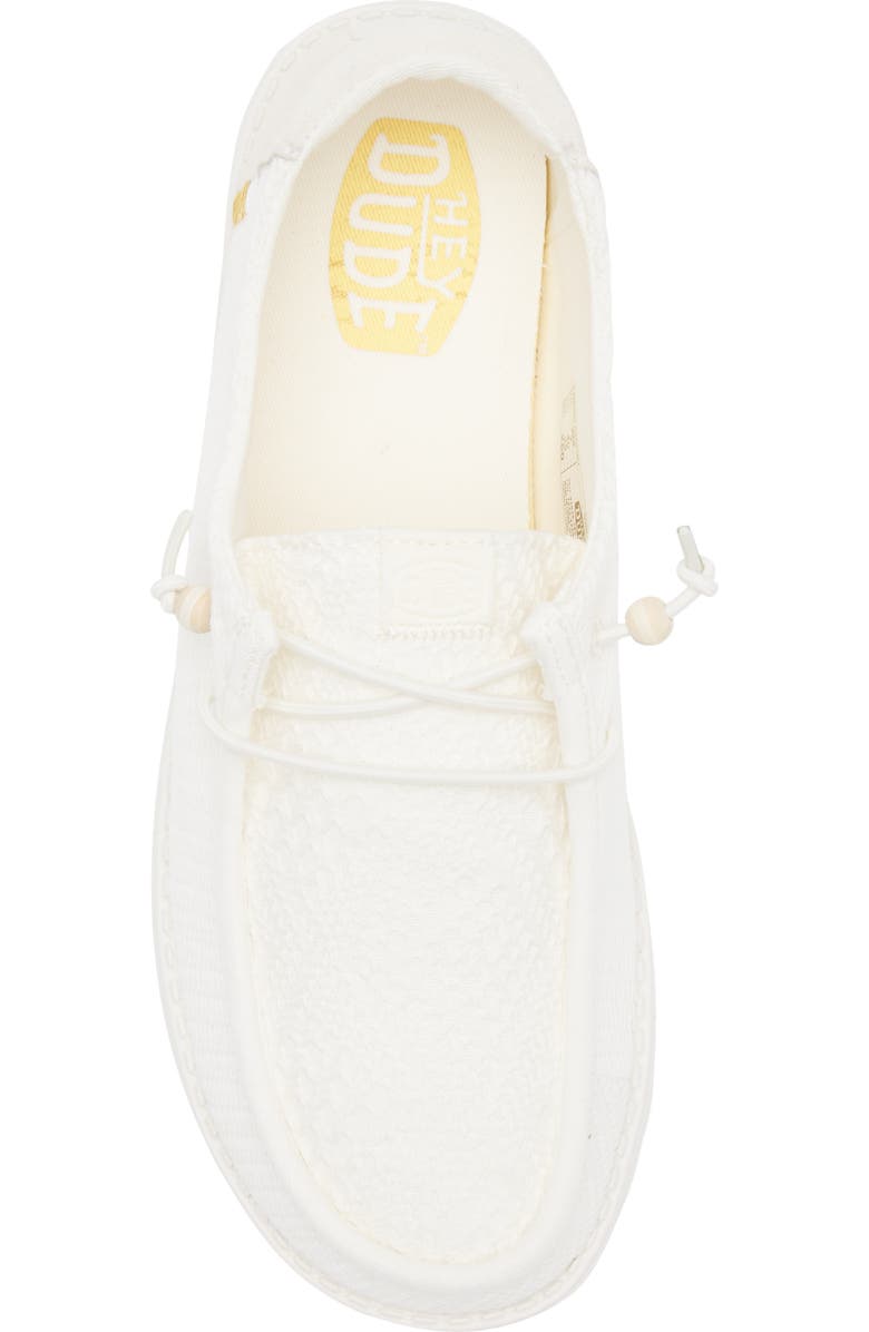 Hey Dude Wendy Crochet Slip-On Moc Toe Shoe, Alternate, color,