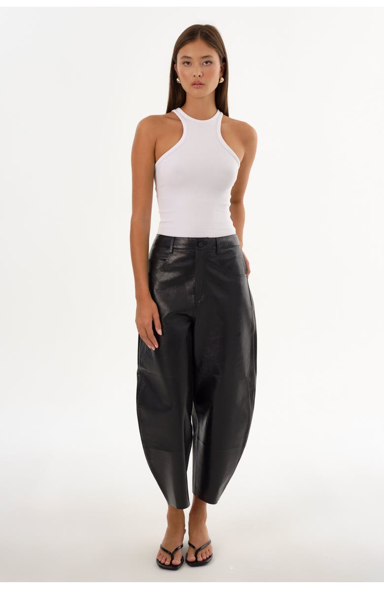 LAMARQUE FENNE | Leather Tapered Pant, Alternate, color, 