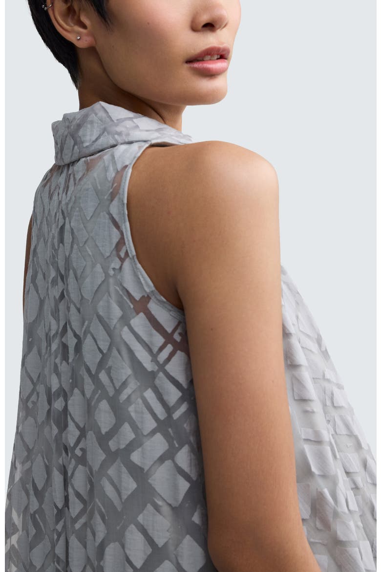 Elune Layered Hybrid Midi Dress, Alternate, color, Ash Grey