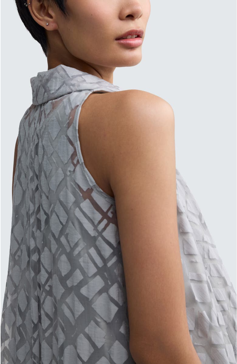 LUUKAA Elune Layered Hybrid Midi Dress, Alternate, color, Ash Grey