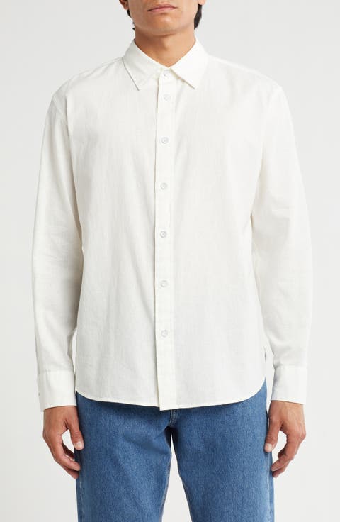 Griffin Hemp & Cotton Button-Up Shirt