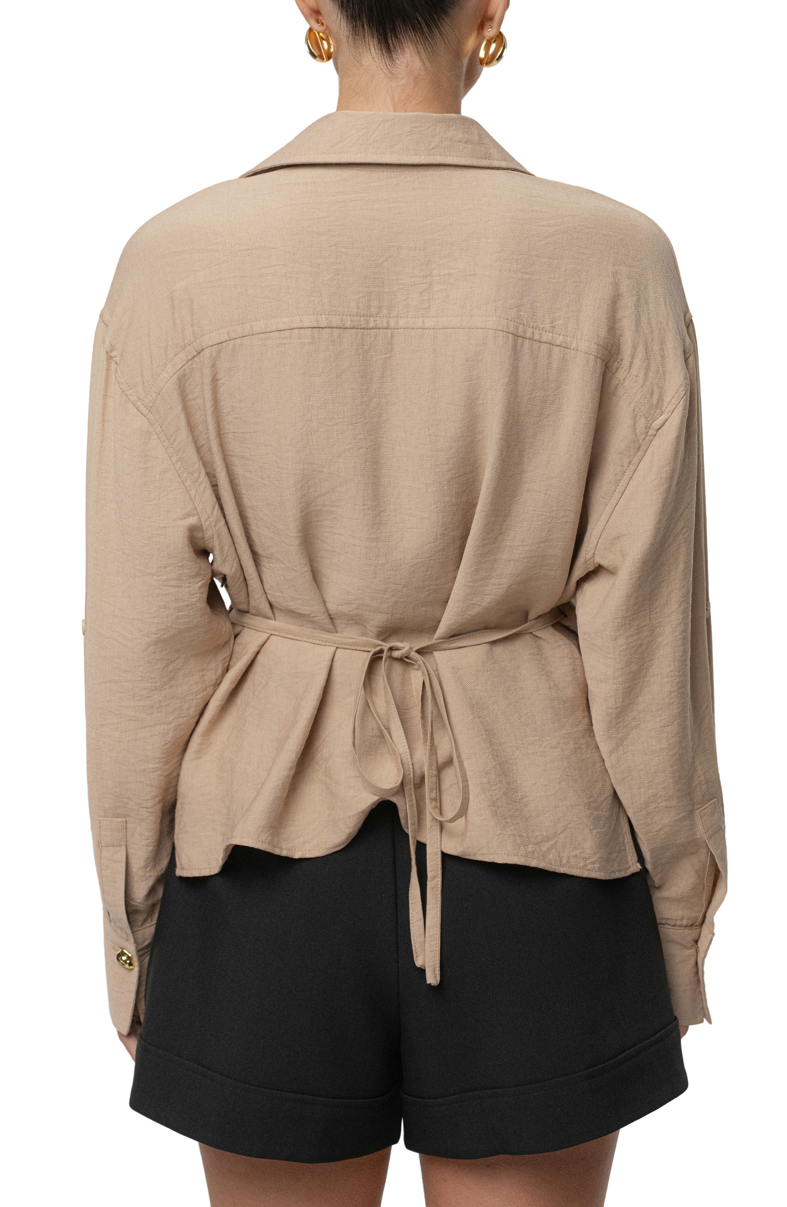 Drift Collared Cargo Long Sleeve Top - image 4