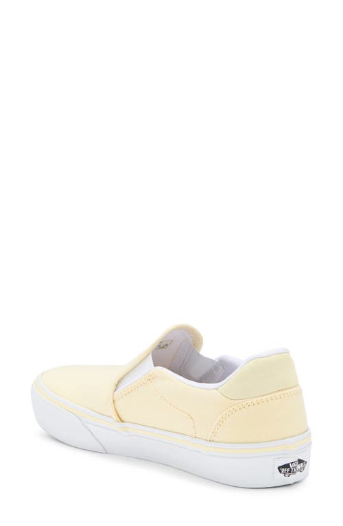 Vans Asher Deluxe Slip-on Sneaker In Summer Canvas Yellow