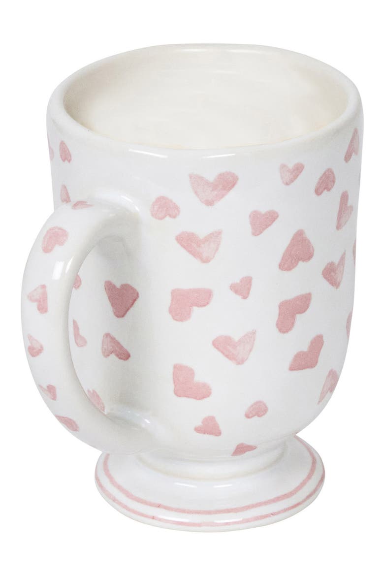 Love You More Footed Mug, Alternate, color, PINK