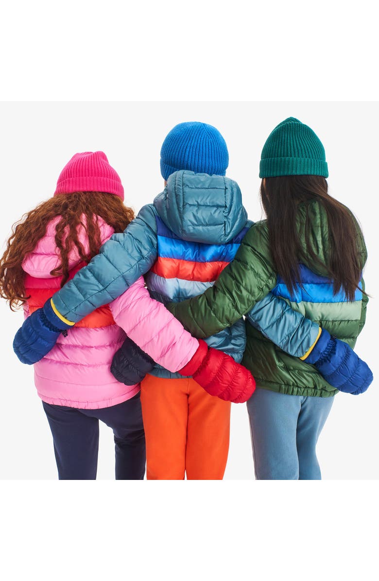 Primary Kids Lightweight Puffer Mittens, Alternate, color, Cobalt