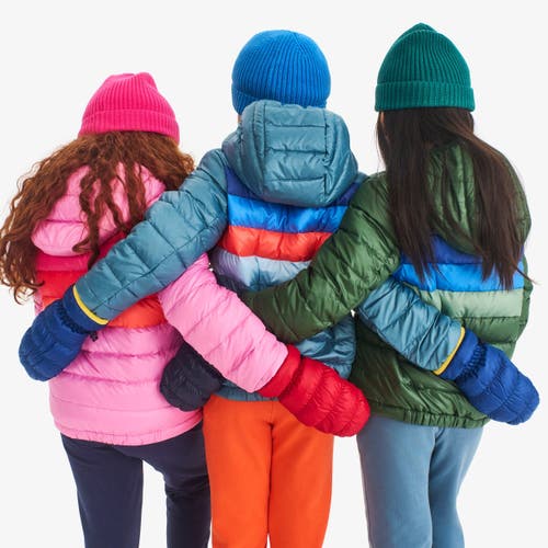 Primary Kids Lightweight Puffer Mittens In Multi