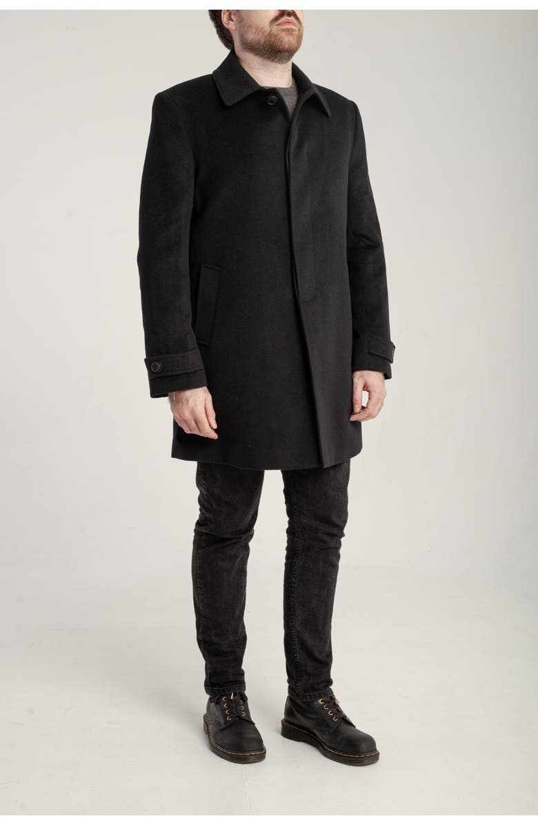 1982 Cashmere Single Breasted Coat, Alternate, color, Black