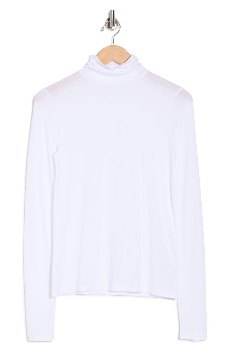 Vince Turtleneck Long Sleeve Top, Alternate, color, Optic White