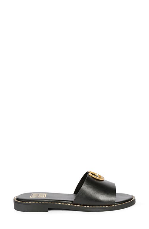 Saint G Amber Slide Sandal In Black