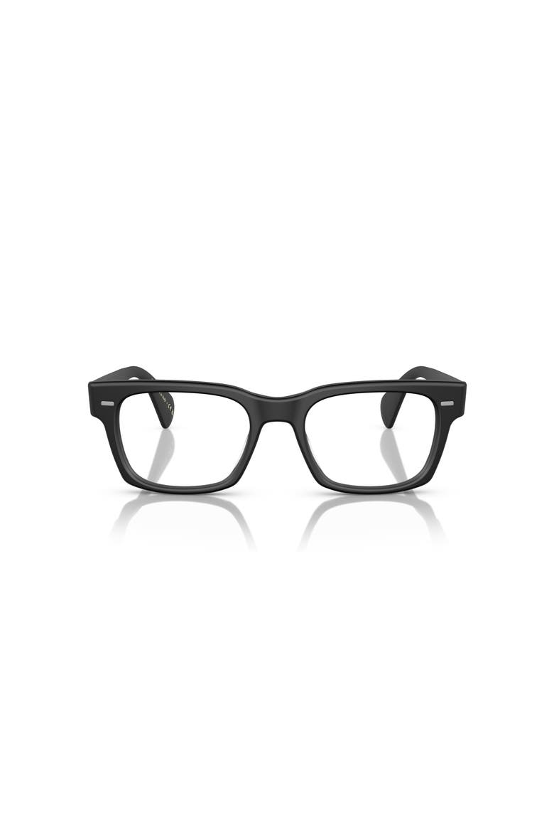 51mm Square optical glasses, Alternate, color, Black