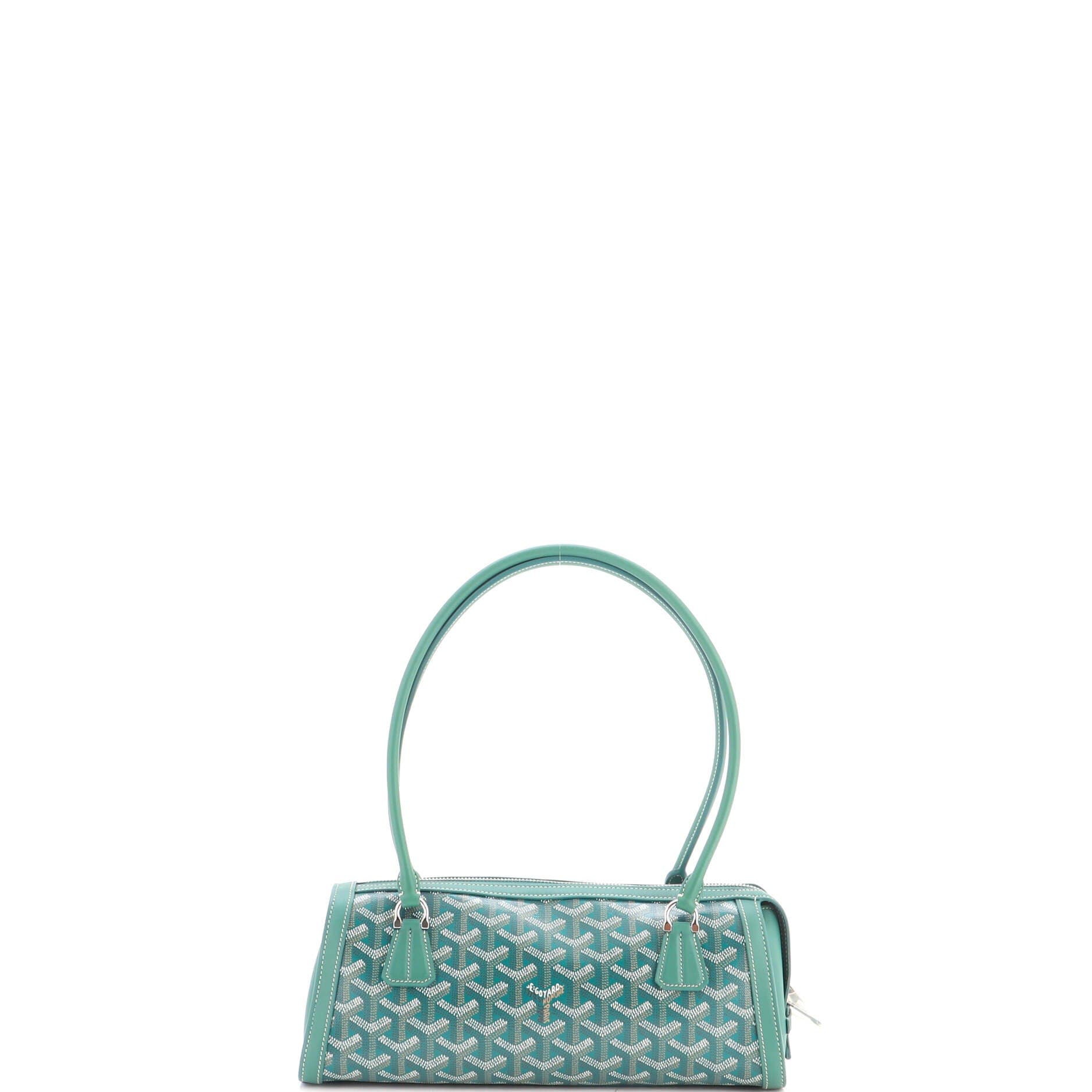 Bonbonniere Bag Coated Canvas, Alternate, color, Green