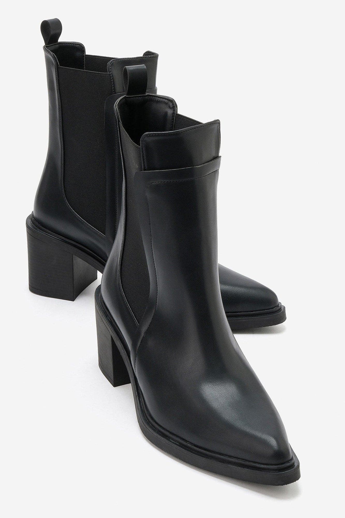 Huxley Block Heel Chelsea Boot, Alternate, color, Black