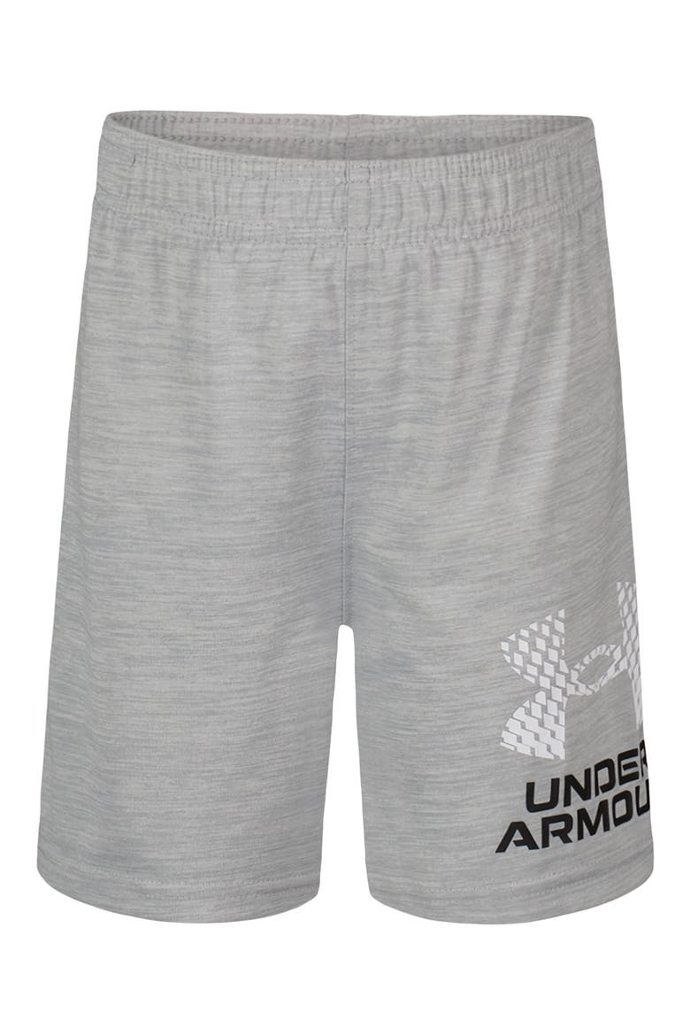Kids' Tech Logo Shorts, Main, color, STEEL