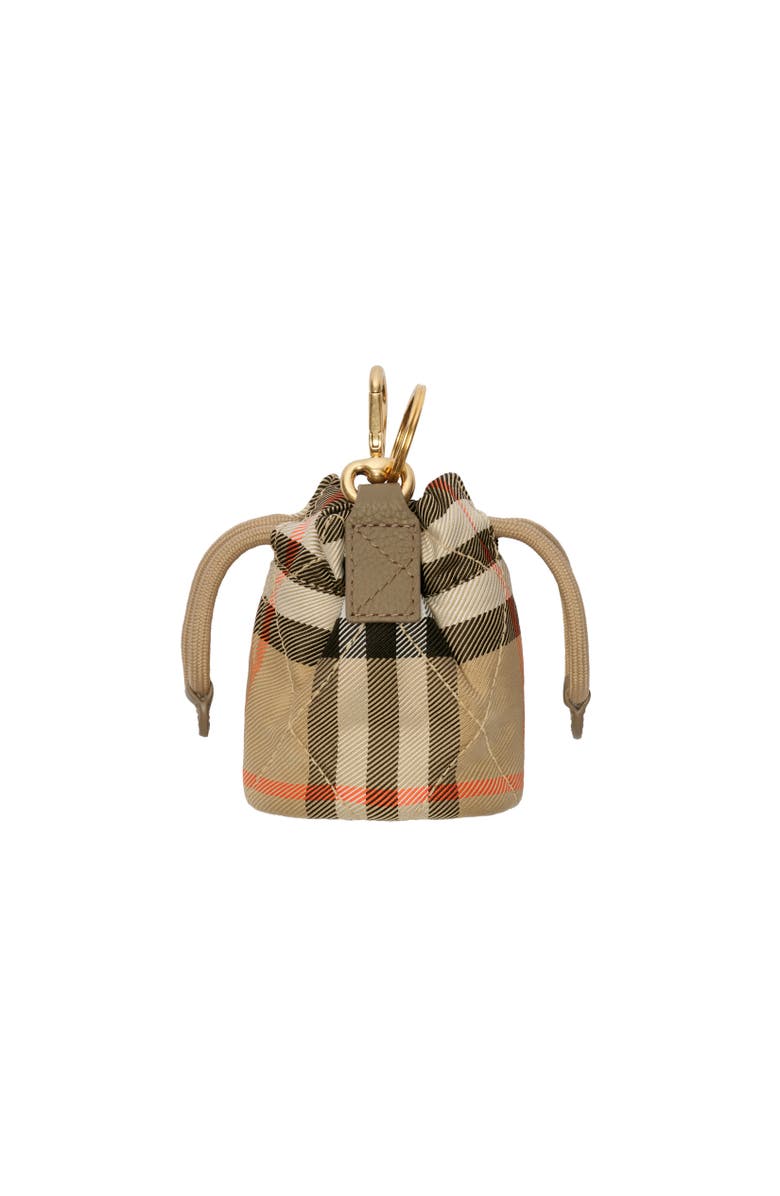 Burberry Horseshoe Pouch Charm, Alternate, color, Sand Beige