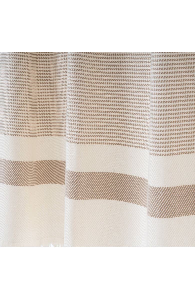 Olive & Linen Pixel Shower Curtain, Alternate, color, Beige