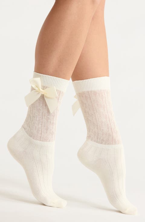 Bow Crew Socks