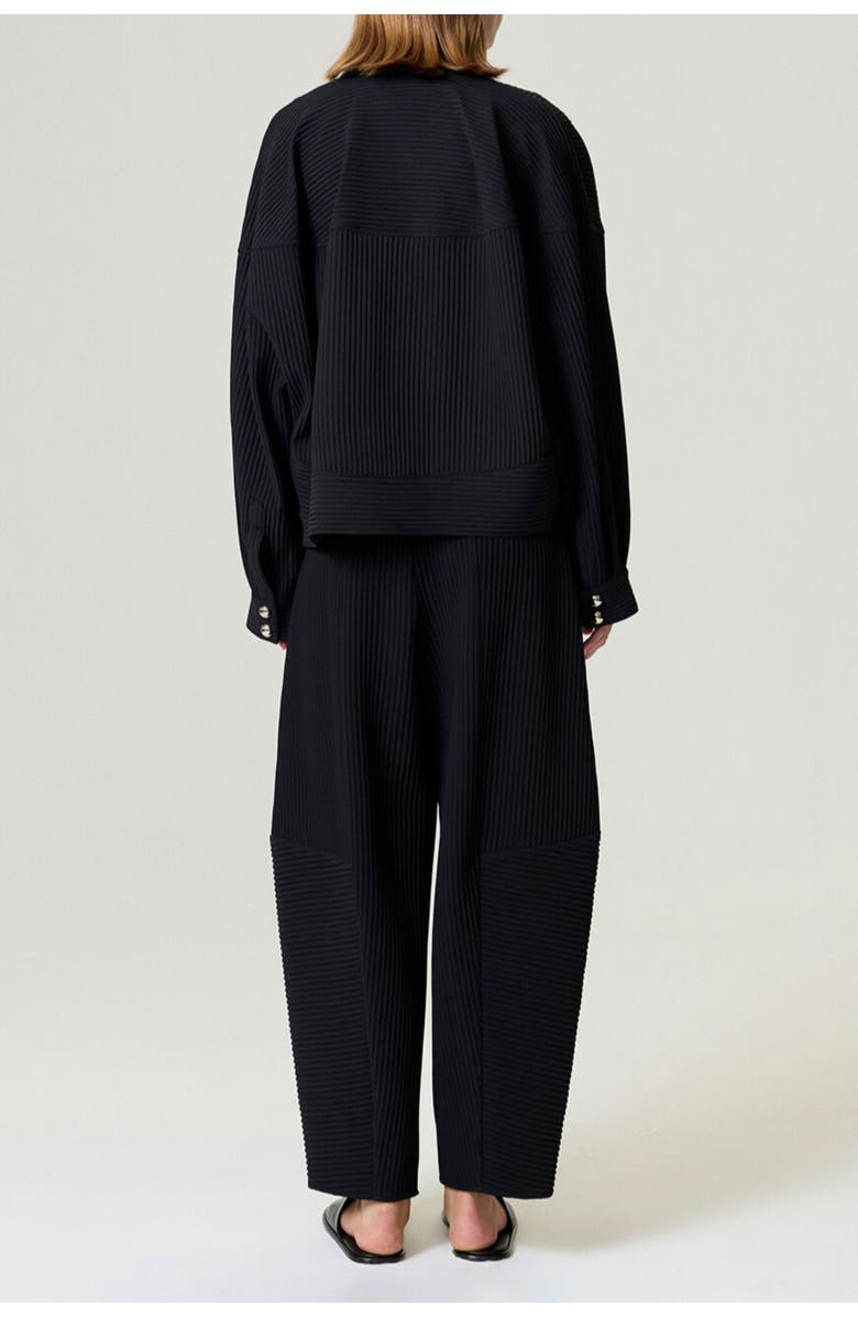 Nocturne Ribbed Detailed Jacket, Alternate, color, Black