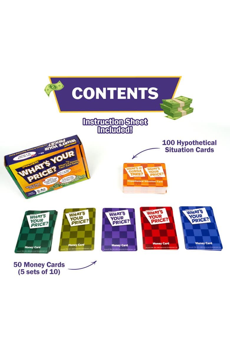 Zobmondo!! What
s Your Price Card Game, Alternate, color, Multicolored