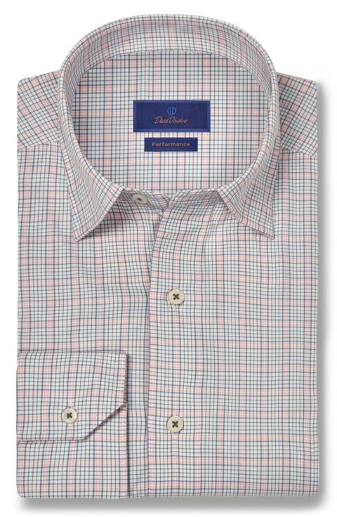Plaid Print Performance Sport Shirt