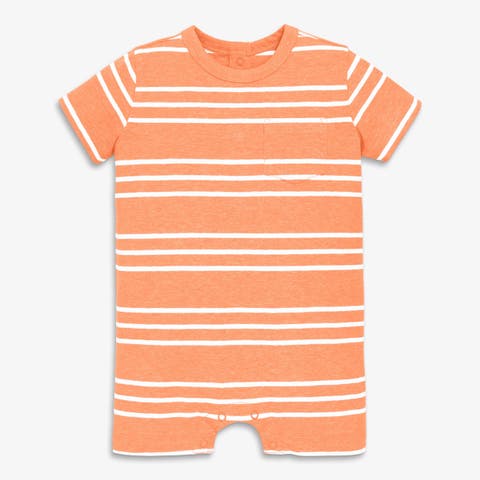 Baby Heathered Pocket Shortie In Stripe
