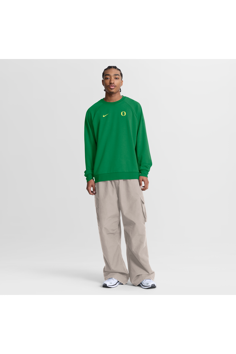 Men's Nike Green Oregon Ducks Premium Performance Raglan Dri-FIT Sweatshirt, Alternate, color, Green
