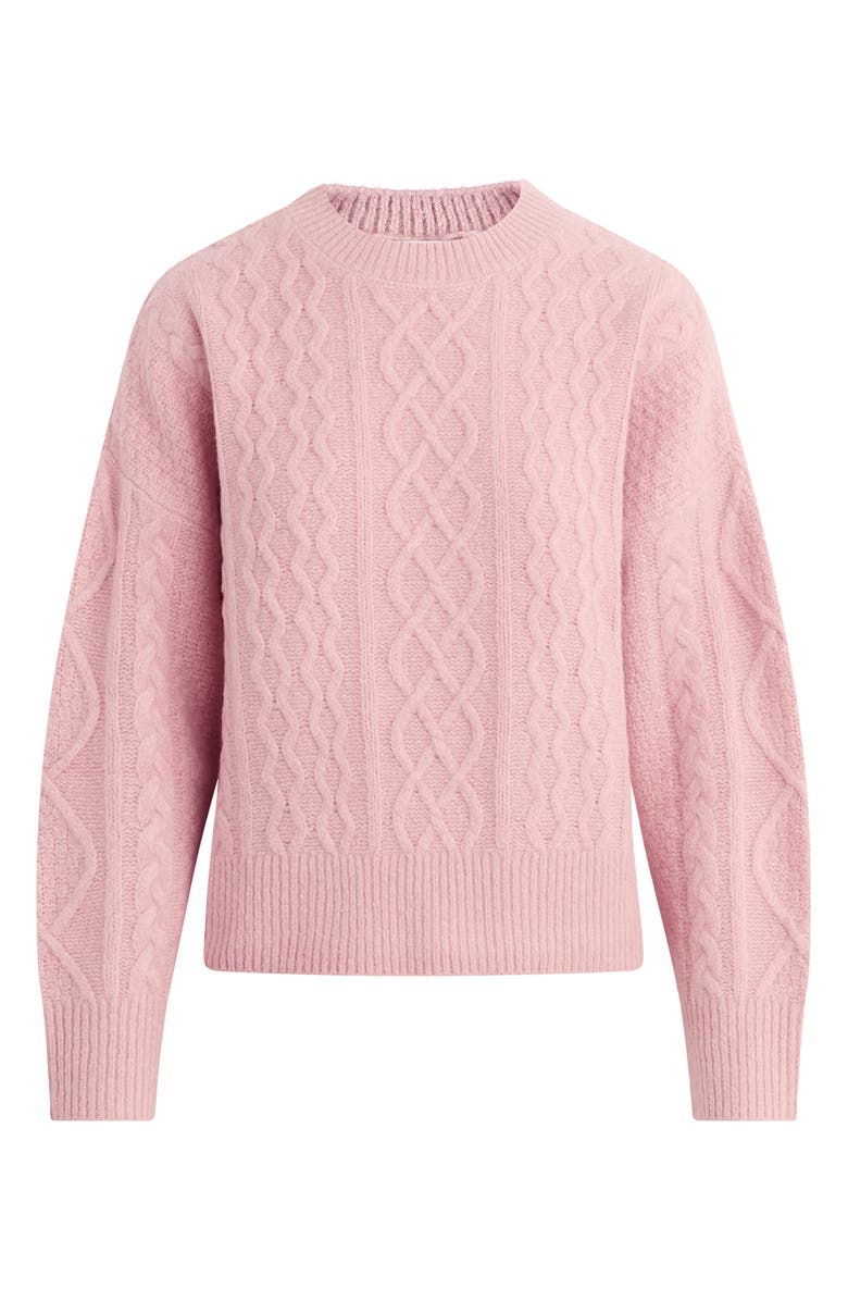 Favorite Daughter The Oversize Merino Wool & Cashmere Blend Sweater, Alternate, color, Whimsical Rose