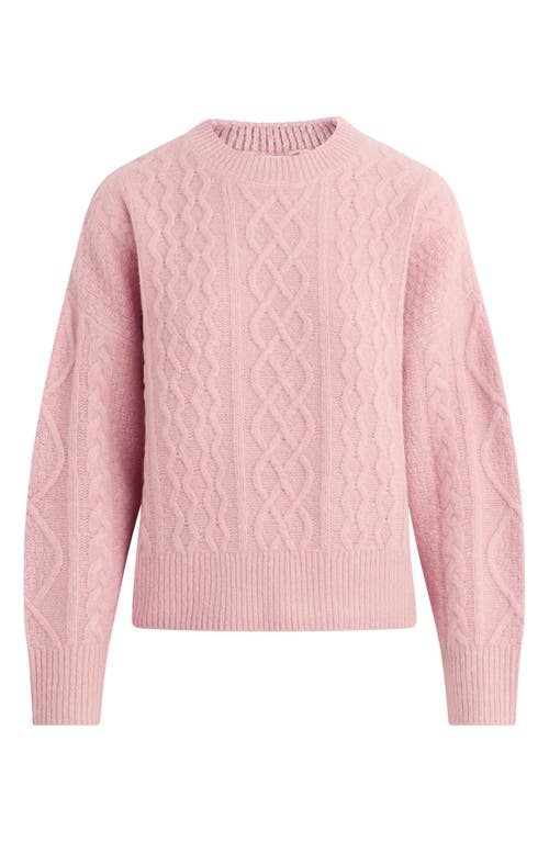 Favorite Daughter The Oversize Merino Wool & Cashmere Blend Sweater In Pink