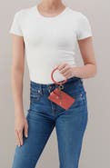 HOBO Ring Leather Wristlet Card Case