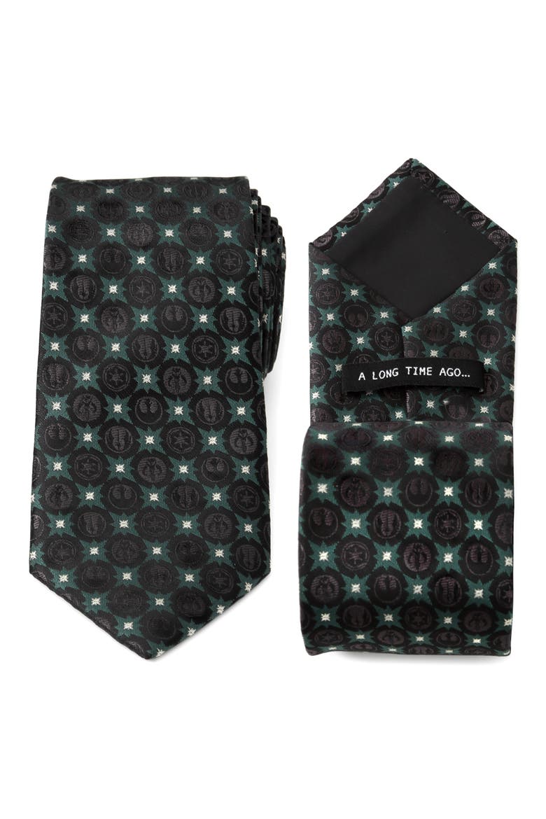 Star Wars™ Insignia Medallion Tie, Alternate, color, BLACK/ GREEN MULTI