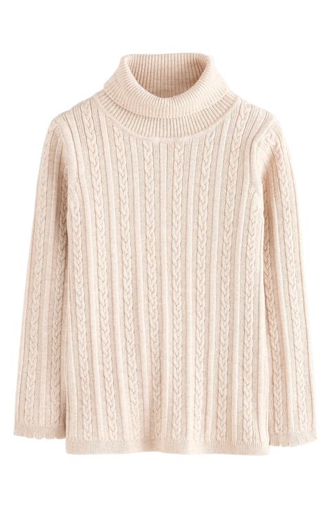 Kids' Cable Turtleneck Sweater (Little Kid)