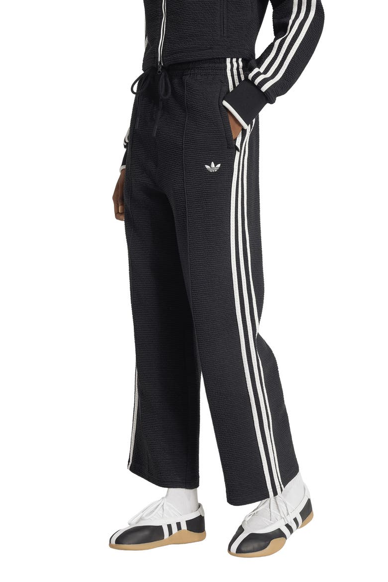 Firebird Wide Leg Track Pants, Main, color, BLACK/ CLOUD WHITE
