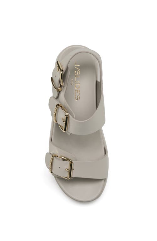 Jslides Footwear Brooke Platform Sandal In Off White