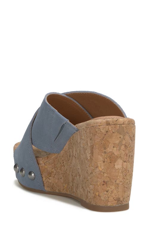 LUCKY BRAND LUCKY BRAND VALMAI PLATFORM WEDGE SLIDE SANDAL