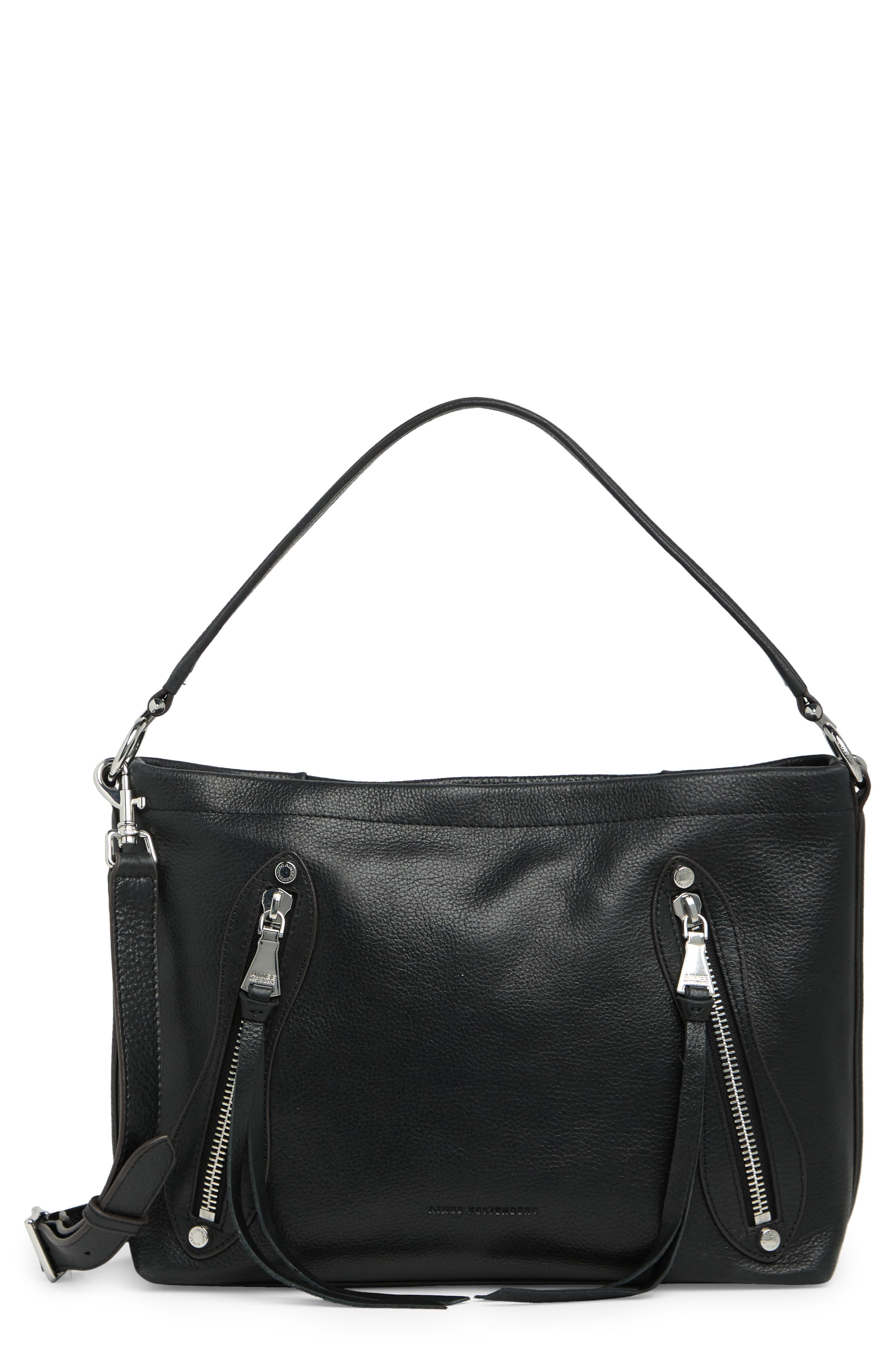Radiant Convertible Shoulder Bag, Main, color, BLACK