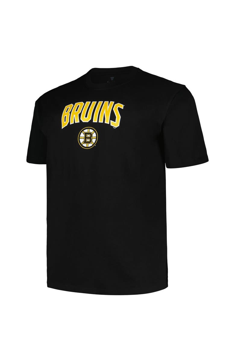 PROFILE Men's Profile Black Boston Bruins Big & Tall Arch Over Logo T-Shirt, Alternate, color, Black