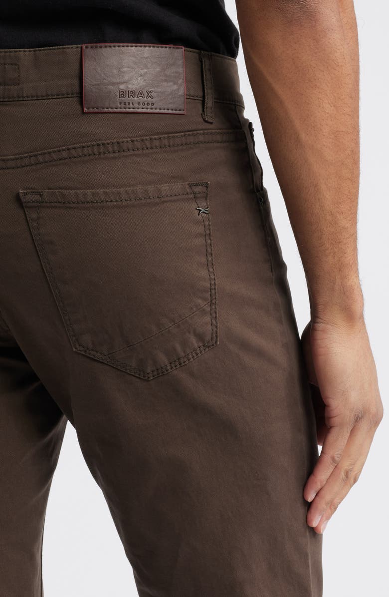 Brax Chuck Modern Fit Five-Pocket Pants, Alternate, color, Brown